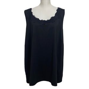 Catherine’s Black Sleeveless Top 3X